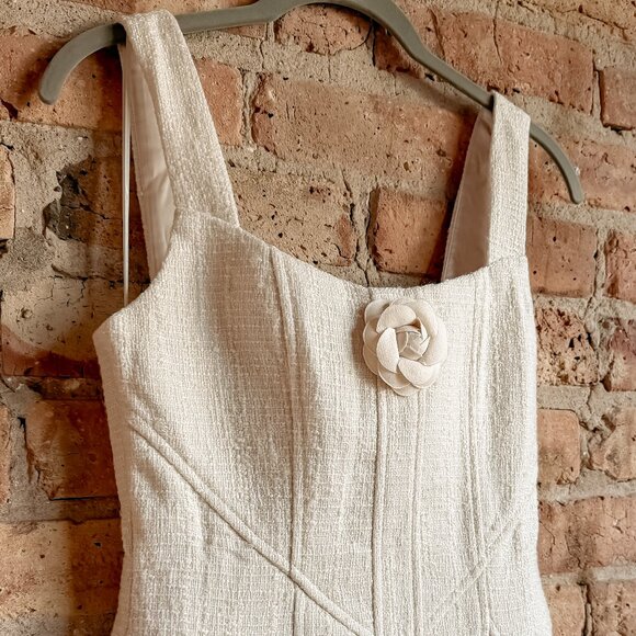 Chic Cream Mini Dress - Picture 9 of 16